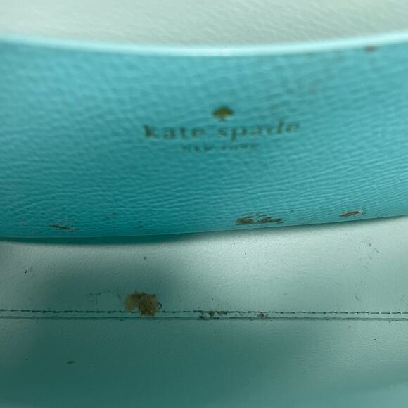 Kate Spade New York Sanders Place Avva Studded Crossbody Blue Gold FLAWED - Picture 7 of 7